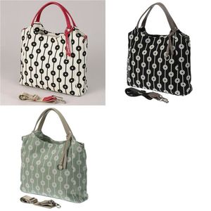 Geometric pattern jacquard shoulder bag ladies modern style shoulder bag polyester fiber cowhide shoulder bag - Product Image 6