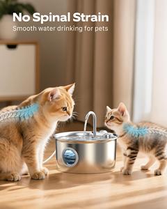 Ultra-Silent 3.2L Pet Water Fountain Dual Water Flow Multiple Layer Filtration System Automatic Level Pet Bowls <b>Feeders</b> - Product Image 3