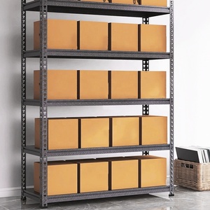 Estantes de almacenamiento de acero en ángulo de Servicio Ligero Montaje de almacén Estante De Pie ajustable Estantes de almacenamiento sin pernos - Product Image 6