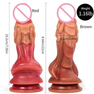 Rocket racoon Amazon meilleure vente Silicone ventouse pénis artificiel réaliste énorme vagin Stimulation gode Sex Toys femme