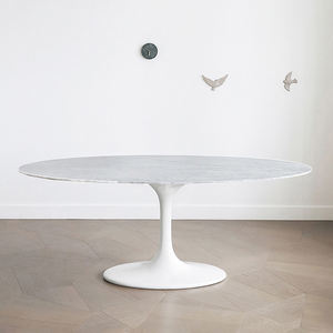 צבעוני סגלגל שולחן אוכל משובח בסגנון רטרו בהיר וילה יוקרה פרטית - Product Image 2