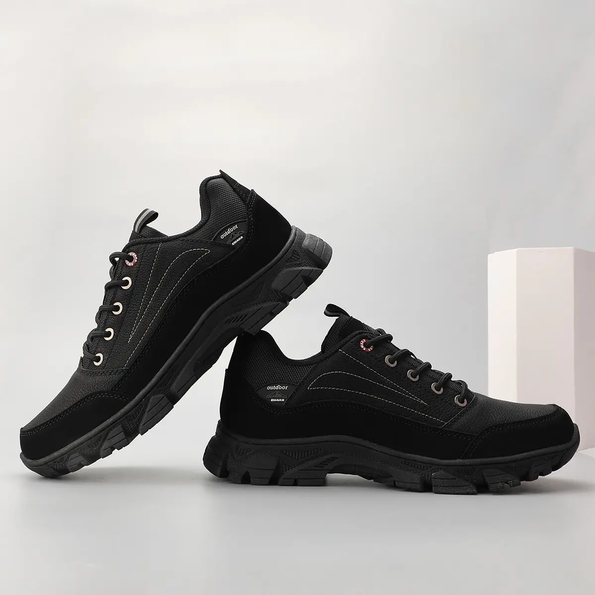 Men's customized outdoor hiking boots winter imitation leather hiking sneakers waterproof non-slip hiking boot men's