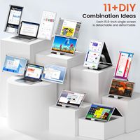 Écran d'extension pour ordinateur portable 15,6 pouces, 60 Hz, IPS, 1080p HD, double/triple moniteur externe, Plug & Play pour ordinateurs portables