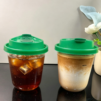 Gelas Plastik PP PET Sekali Pakai Bentuk U Dasar Bulat 8 10 12 16 20 24oz Untuk Jus Segar Dengan Segel Plastik Sampel Gratis