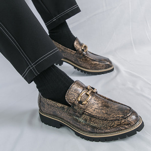 Nuevos Zapatos Oxford de Cuero para Hombre, Estilo Británico Casual de Lujo, Hechos a Mano, Impermeables, Color Verde Perenne, Cerrados, Sin Cordones, Formales, para Boda u Oficina - Product Image 3