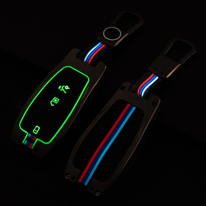Étui porte-clés en cuir pour <span class=keywords><strong>Mercedes</strong></span>, pièces, porte-clé de voiture, pour Benz A, <span class=keywords><strong>C</strong></span>, E, S, W221, W177, <span class=keywords><strong>W205</strong></span>, W213, accessoires - Product Image 5
