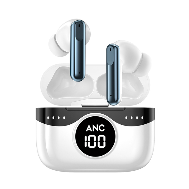 LED Intelligent Digital Display ANC TWS Wireless Headphones with Mic Earbuds BT V5.3 HiFi Earphones for IOS and Android Earbuds
