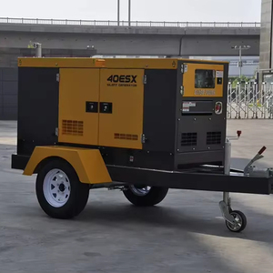 <b>Mobile</b> Type Super Silent <b>Generator</b> for Factory School Hospital Construction Plant Trailer Type - Product Image 1