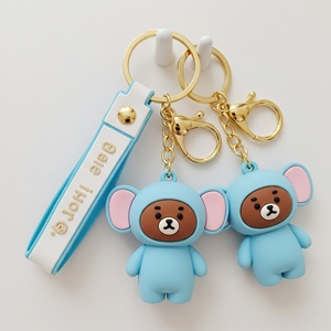 Llavero de Goma con Diseño de Oso de Dibujos Animados, Personalizado con Logotipo, Accesorios de Moda, Llavero 3D de PVC Suave - Product Image 4