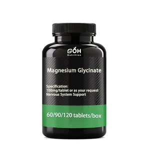 GOH Supply High Quality 100mg Magnesium Glycinate Tablets For Brain Support Sleep Recovery