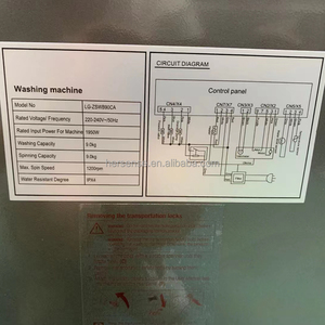 L&G Model 9kg Front Load Washing Machine 220V 50hz Powerful Motor 1950W 1200rpm With Spin Dry Class a Quick 15min Wash English A - Product Image 6