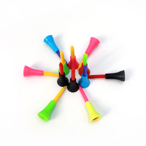 Tees de <span class=keywords><strong>Golf</strong></span> de Goma con Cabeza Suave, Ligeros y Duraderos, Tamaños de 56 mm/72 mm/83 mm, Paquete de 100 Piezas para Accesorios de Club de <span class=keywords><strong>Golf</strong></span> en Interiores/Exteriores - Product Image 2