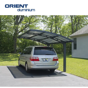 Abri d'auto moderne en aluminium en porte-à-faux à <span class=keywords><strong>double</strong></span> <span class=keywords><strong>pente</strong></span> - Product Image 3