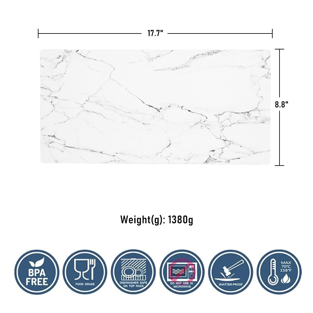 17.7 "x 8.8" x 0.7 "นิ้ว