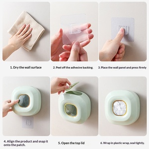 Wholesale Hot Sale Square Wall-Mounted Punch-Free <b>Plastic</b> <b>Wrap</b> Shoe Storage Box Modern Design Large Size - Product Image 4