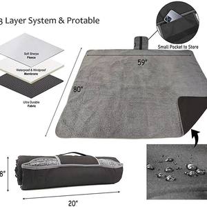Materasso da Viaggio Nordico Leggero e Compatto in Poliestere da 3,5 mm, Impermeabile e Antivento - Materasso Portatile per Campeggio e Picnic all'Aperto - Product Image 2