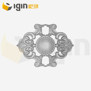 Centro de Flor Decorativo de Aluminio para Puerta, Valla, Jardín, Villa, Estilo Europeo, Material 6063T5, Fácil Instalación - Product Image 1