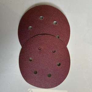 Papel de lija de tela de <span class=keywords><strong>esmeril</strong></span> de óxido de aluminio de <span class=keywords><strong>6</strong></span> <span class=keywords><strong>pulgadas</strong></span> de alta dureza, disco de aleta abrasivo de 150mm para pulido de paredes de madera para máquinas amoladoras - Product Image 2
