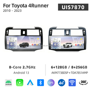 Autoradio <span class=keywords><strong>Android</strong></span> avec écran tactile QLED 2K de 12,3 pouces pour <span class=keywords><strong>Toyota</strong></span> 4Runner 2010-2023, 8 cœurs, 4+64 <span class=keywords><strong>Go</strong></span>, DSP, BT5.0, WiFi, 4G LTE, 8+256 <span class=keywords><strong>Go</strong></span> - Product Image 2