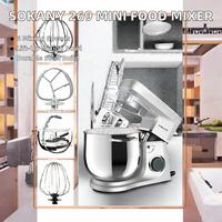 Pétrin électrique de haute qualité 269, mélangeur alimentaire, mini batteur sur socle, design à levage de bol, acier inoxydable, crochet à pétrir la pâte