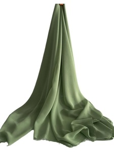 Tela de gasa plisada crepé de seda al por mayor, tela textil Lisa Georgette tejida 100% poliéster, ligera personalizable - Product Image 2