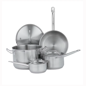 Equipo de restaurante, juego de sartenes para salsa de acero inoxidable 304, cocina de inducción aplicable con tapa de vidrio para preparación de sopa - Product Image 3