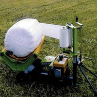 Selbstbetriebene Automatische Mini-Rundballenwickelmaschine mit Getriebe für 46-50cm Ballen 60-70 Ballen/Stunde Einstellbare Folienlagen für Landwirtschaftliche Nutzung