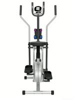 Ventilateur d'exercice à résistance à l'air, appareil d'exercice elliptique, vélo d'entraînement magnétique silencieux avec disque de torsion de la taille LFC1022-blanc