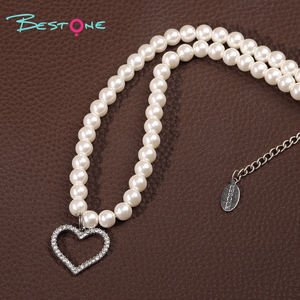 Nuevo superventas personalizado etiqueta privada Vintage regalos de recuerdo regalos del Día de San Valentín amor collar de perlas para mujeres listo para enviar - Product Image 6