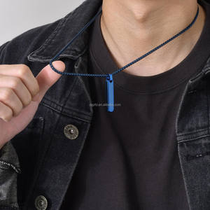 <span class=keywords><strong>ชื่อ</strong></span>สร้อยคอแกะสลักเครื่องประดับขายส่งส่วนบุคคลบาร์แนวตั้งสแตนเลสเครื่องประดับเลเซอร์สร้อยคอสุนัข - Product Image 6