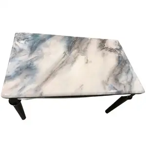 Nordic Restaurant Table Sintered Stone Table Dining Room Set Furniture Modern Simple Rectangle Marble Top Dining Table