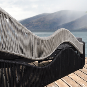 Tumbona de aluminio de alta calidad para exteriores, muebles de jardín, cama de mimbre, para ocio y playa - Product Image 5