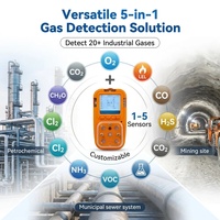 Détecteur de gaz numérique HIREP quatre-en-un portable pour CO, NO, SO2, NH3, méthane, TVOC, CO2, H2S, O2, CH4, avec alarme PID et NO2 EX
