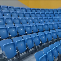 ACT ZS-QF01-L Chaises pliantes en plastique pour sports de plein air, sièges de stade en plastique injecté à assistance pneumatique, toutes saisons
