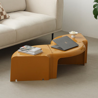 Table d'appoint moderne nordique en promotion, table basse en plastique modulable et détachable pour petits hôtels et salons