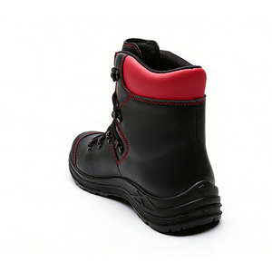 Chaussures de sécurité pour hommes, légères, respirantes, anti-écrasement, confortables, déodorantes, avec embout composite, dessus en cuir pleine fleur, pour usage en usine - Product Image 1