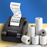 Rouleau de papier thermique pour imprimante POS 58 mm, papier thermique pour reçus de caisse 57x30 mm