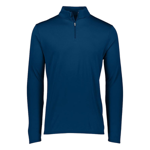 Pull de performance sportif personnalisé pour hommes, respirant, séchage rapide, élastique, à manches longues, fermeture éclair, imprimé d'été, pull de golf à quart de fermeture éclair - Product Image 3