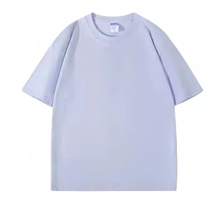 T-shirt personnalisé 240G en coton épais 100% OEM ODM, coupe oversize unisexe, col rond, manches courtes, vierge, avec logo - Product Image 4