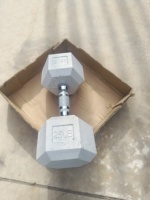 Haltères hexagonaux en PVC codés par couleur, anti-roulement, 60 kg (90 lb), ensemble d'haltères marqués en KG pour la maison, la salle de sport commerciale, l'entraînement de force et la musculation
