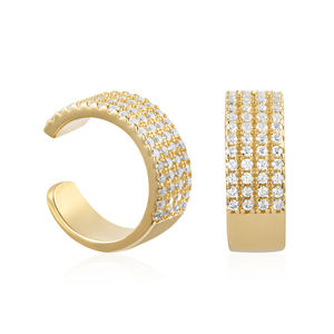 高級925スターリングシルバーイヤリング キュービックジルコニアメインストーン ファッションフープイヤリング パーティー用 女性のホリデーギフト - Product Image 6