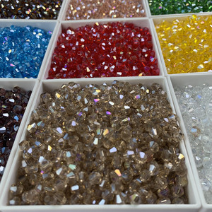 Multi Color Shiny Faceted Glass <strong>Beads</strong> Loose Spacer Bicone Crystals <strong>Beads</strong> for DIY Bracelet <strong>Jewelry</strong> <strong>Making</strong> Accessories - Product Image 4