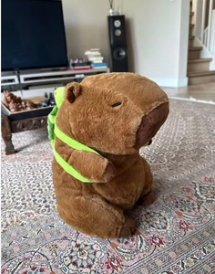 Amy Tavşanı Kapibara Ayı Peluş Oyuncak PP Pamuk Organik Pamuk Süper Yumuşak Kumaş Yorgan Yıkanmış Doldurulmuş Hayvan Yaratıcı Çirkin Sevimli - Product Image 6