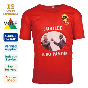 Wholesale Factory Custom 100% Polyester Printed Election Event T-Shirt Promotional Advertising T-shirt