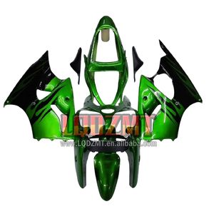 Cuerpo de inyección para <span class=keywords><strong>KAWASAKI</strong></span> NINJA ZX 6R <span class=keywords><strong>636</strong></span> ZX636 ZX6R 00 01 02 37LQ.66 Verde y llamas ZX-<span class=keywords><strong>636</strong></span> 600CC 1/2000 2001 Carenado - Product Image 1