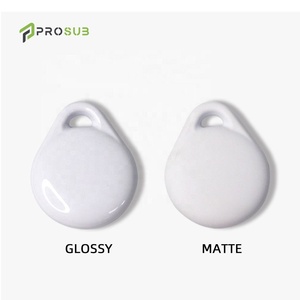 Sublimation personnalisée Prosub pour étui porte-étiquette anti-perte Tracker Sublimation vierge pour housse de protection <span class=keywords><strong>Airtag</strong></span> avec porte-clés - Product Image 5