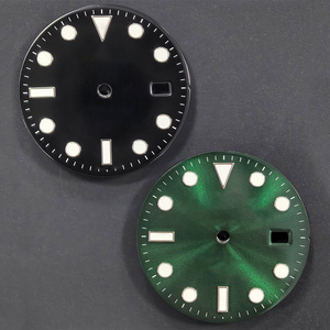 Ricambi per Orologi <span class=keywords><strong>Quadrante</strong></span> SUB Blu Nero <span class=keywords><strong>Verde</strong></span> da 28,4 mm Super Luminoso, Compatibile con Movimento 3135 2824, Adatto per <span class=keywords><strong>Orologio</strong></span> AR Factory - Product Image 2