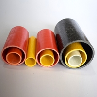 Perfiles Pultruidos de FRP de 30 mm de Diámetro, Tubo Redondo de Fibra de Vidrio, Resistente y Duradero