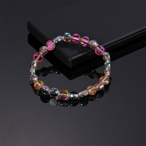 Bracelet à breloques vierges papillon, bijoux fantaisie personnalisables, perles colorées, pierres, double chaîne, bijoux en cristal pour femme - Product Image 4