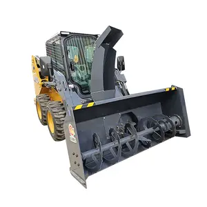 Multipurpose full-automatic neve limpeza máquina skid steer loader montado neve soprador